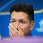 Simeone, en la conferencia de prensa al partido en Praga