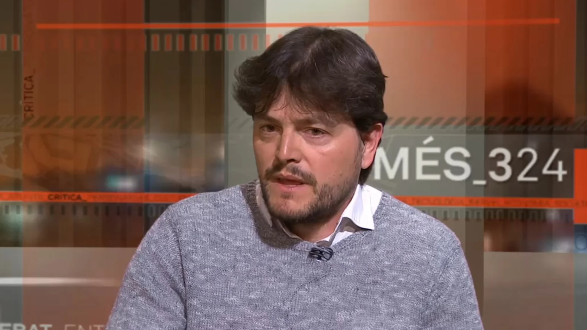 Una imagen de Guillem Soler durante una entrevista con TVC