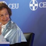 MADRID.-La Reina Sofía, investida Doctora 'Honoris Causa' por la Universidad CEU San Pablo