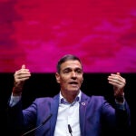 Pedro Sánchez en el congreso confederal de UGT en Barcelona