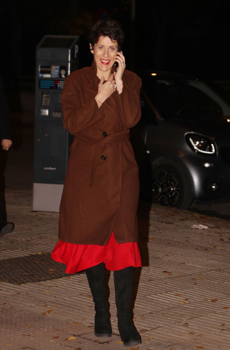 Elma Saiz, Ministra de Seguridad, llegando al cumpleaños de Eugenia Martínez de Irujo 