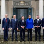 Foto de familia de la cumbre de los países nórdicos, bálticos y Polonia, el miércoles en Harpsund (Suecia)