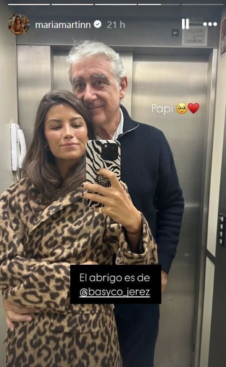 María Martín de Pozuelo con abrigo &quot;animal print&quot; de leopardo de Basyco