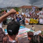 Manifestación pública en contra del proyecto de fábrica de celulosa de Altri en Lugo