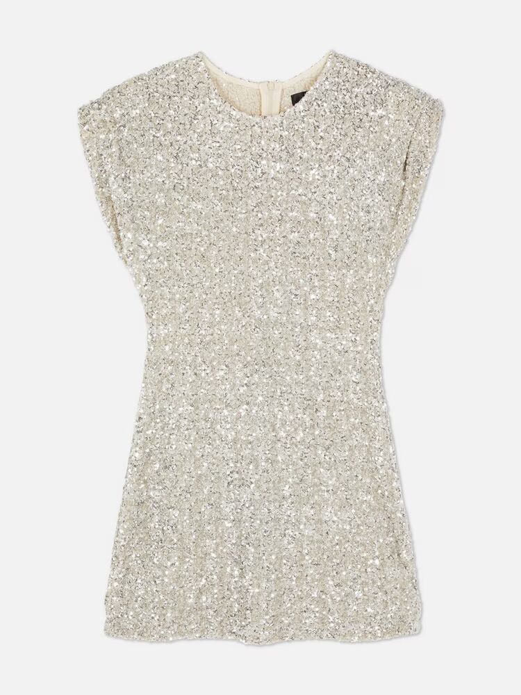 Vestido corto de lentejuelas, de Primark (28 euros)