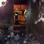 Vivienda en Jerez calcinada en su planta baja debido a un incendio