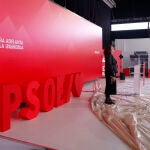 Preparativos para el 41 Congreso Federal del PSOE en Sevilla