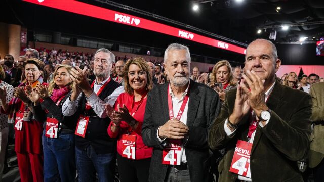 Susana Díaz, José Antonio Griñán y Manuel Chaves