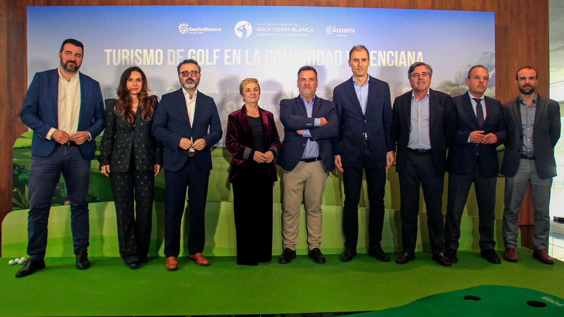Acto de presentación hoy en Alicante del impacto económico que tiene el turismo de golf