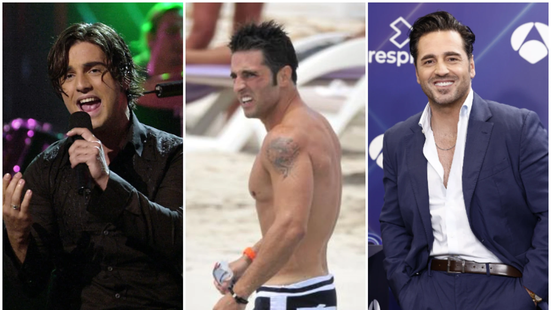 David Bustamante a lo largo de los años