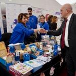 Jesús Julio Carnero asiste a la celebración de la I Feria Social que tiene lugar en la Cúpula del Milenio de Valladolid