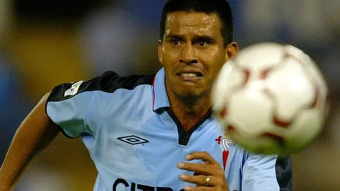 Fernando Cáceres durante su etapa en el Celta