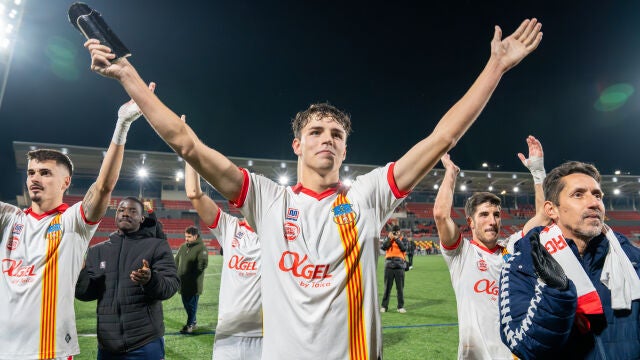 El Sant Andreu celebra su última victoria frente al Terrassa FC