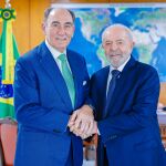 El presidente ejecutivo de Iberdrola, Ignacio Galán, con el presidente de Brasil, Luiz Inácio Lula da Silva