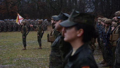 El Tercio de Armada de la Infantería de Marina desplegado en Rumanía se integra en el Battle Group de la OTAN