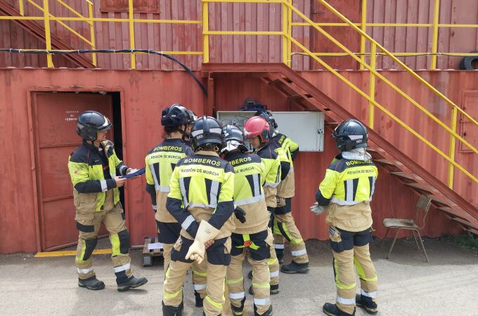 Agentes del Consorcio de Bomberos de la Región de Murcia 