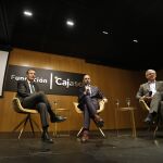 Javier Fernández durante el desayuno de La Razón