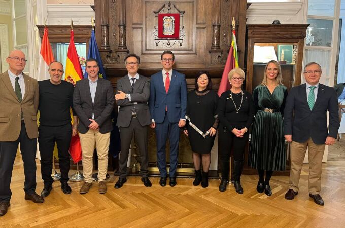 Protagonistas del acto en el Centro Riojano de Madrid