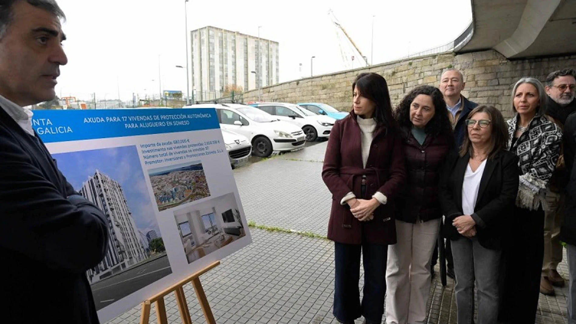La conselleira, ayer, en A Coruña.