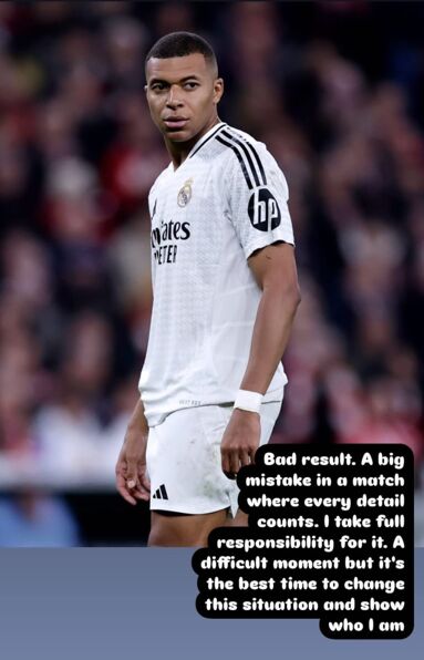 Mbappé se sincera en Instagram