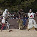 La feria incluye escenas de lucha 