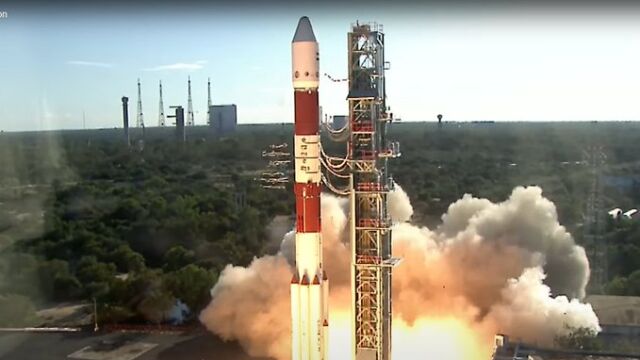 Momento del lanzamiento de la misión Proba-3 de la ESA, liderada por la española Sener