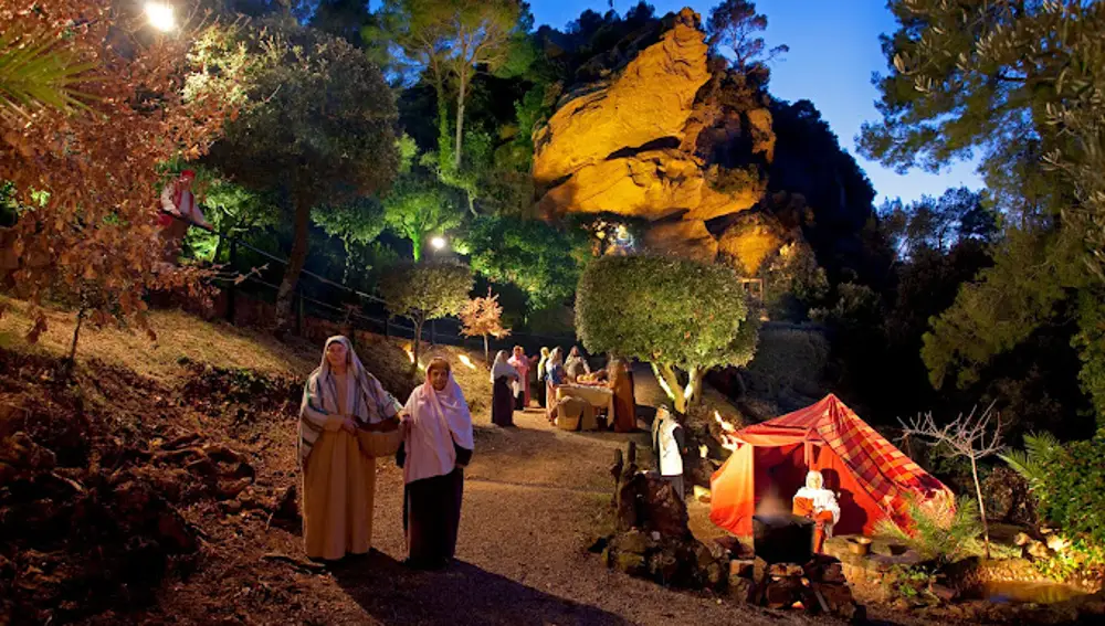 Imagen del belén viviente más visitado de toda Cataluña