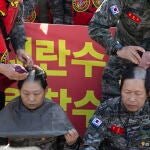 ROK Marine Corps veterans call for South Korean President Yoon's resignation and impeachment