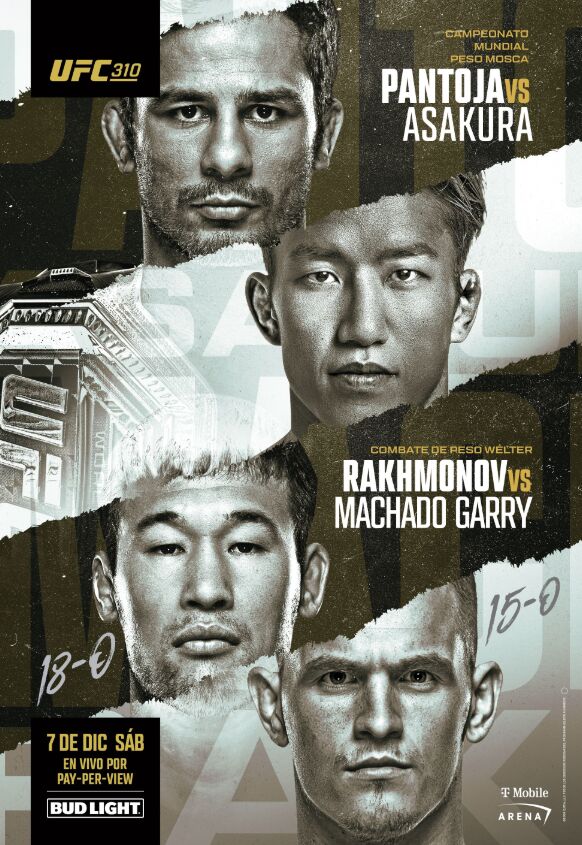 Dónde ver UFC 310: horario y dónde ver el Pantoja vs Asakura en España
