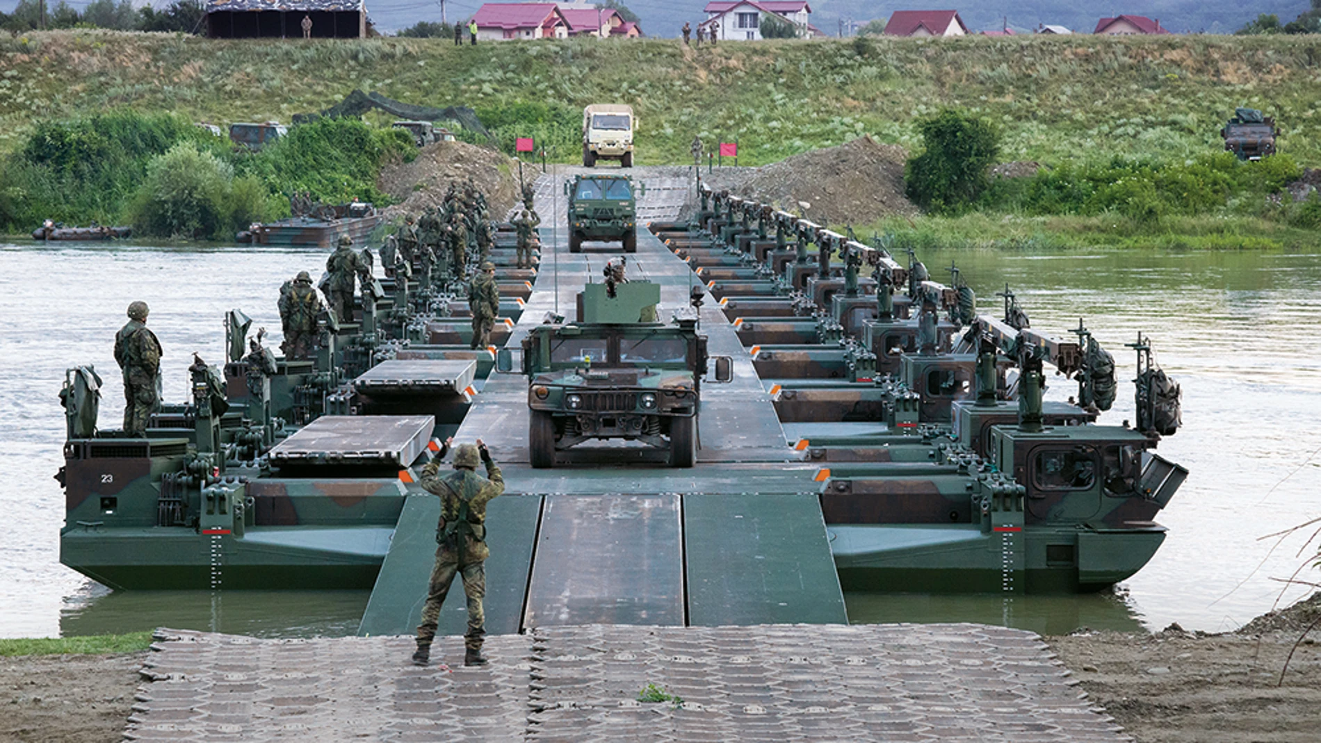 Imagen del puente M3 de GDELS, como el que quiere el Ejército de Tierra español