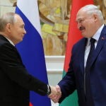 Encuentro entre Alexander Lukashenko y Vladimir Putin en Minsk (Bielorrusia)