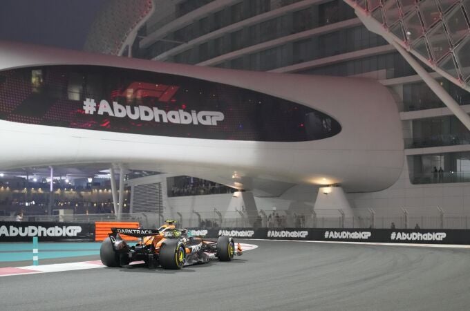 Lando Norris, en la primera jornada del GP de Abu Dabi