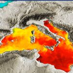 Temperaturas superficiales de las aguas del Mediterráneo