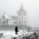 La nieve cubre la montaña de León en el puerto de Pajares y la comarca de los Argüellos