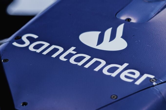 El logo de Banco Santander, en el coche de Williams Raicng de F1.