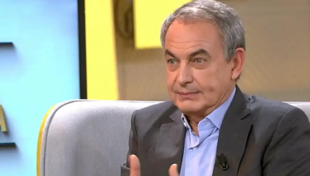 José Luis Rodríguez Zapatero durante su entrevista de hoy, en 'La Mirada Crítica'.