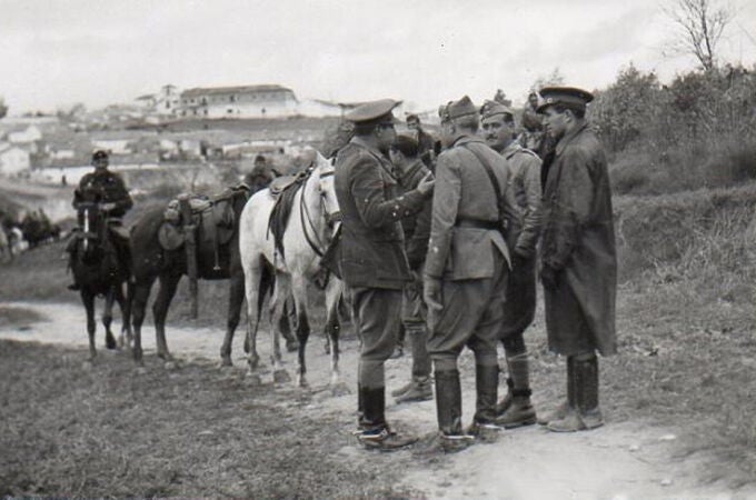  Tropas franquistas durante la batalla de Lopera