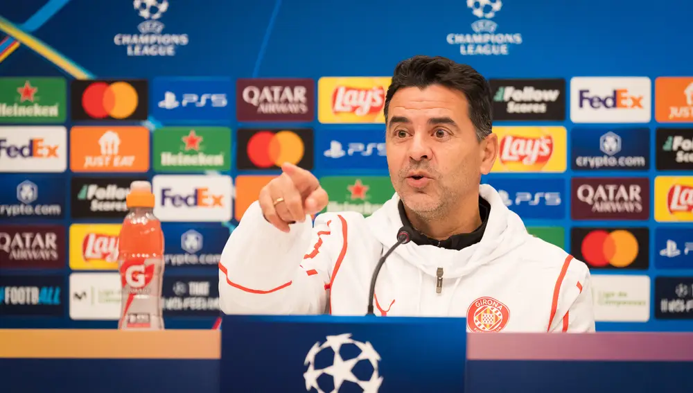 Rueda de prensa del entrenador del Girona FC. Michel Sánchez
