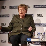 Angela Merkel presenta libro en Barcelona