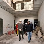 Ballesta visita el comienzo de las obras de la fase 2.1 de la Cárcel Vieja de Murcia