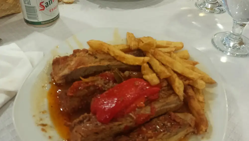 Un plato del menú de El Figón.
