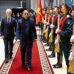 El ministro de Defensa de India durante una visita a Moscú