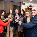 El presidente de Ineca, Ignacio Amirola, en el cóctel navideño hoy con socios y medios de comunicación hoy en Alicante