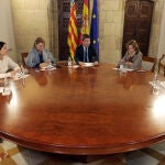 Mazón en la reunión mantenida con representantes de la Unión Española de Entidades Aseguradoras y Reaseguradoras