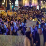 Imagen de una de las manifestaciones celebrada en Valencia