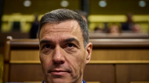 El presidente del Gobierno, Pedro Sánchez, durante la sesión de control al gobierno en el Congreso de los Di