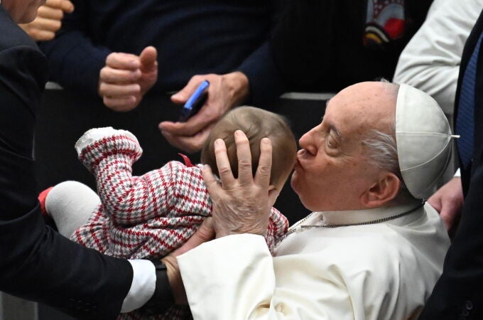 El Papa Francisco dirige la audiencia general del miércoles en la Ciudad del Vaticano