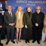 Isabel Blanco junto a Carnero, Alfonso Romo, Alicia Mateos, Leo Harlem y Patricia Conde, antes de la gala