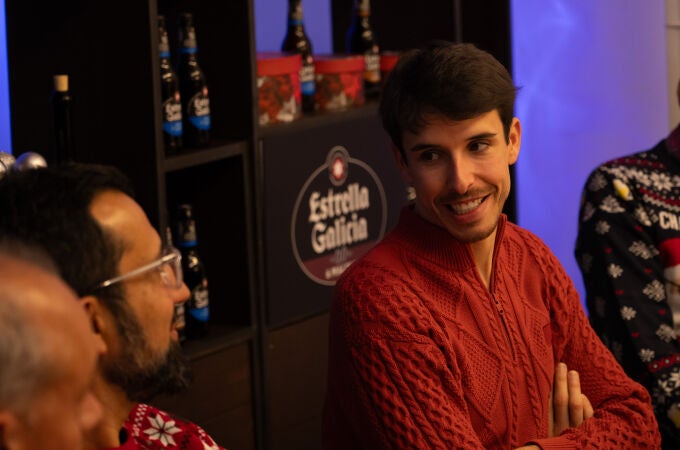 Alex Marquez, en el acto de Estrella Galicia