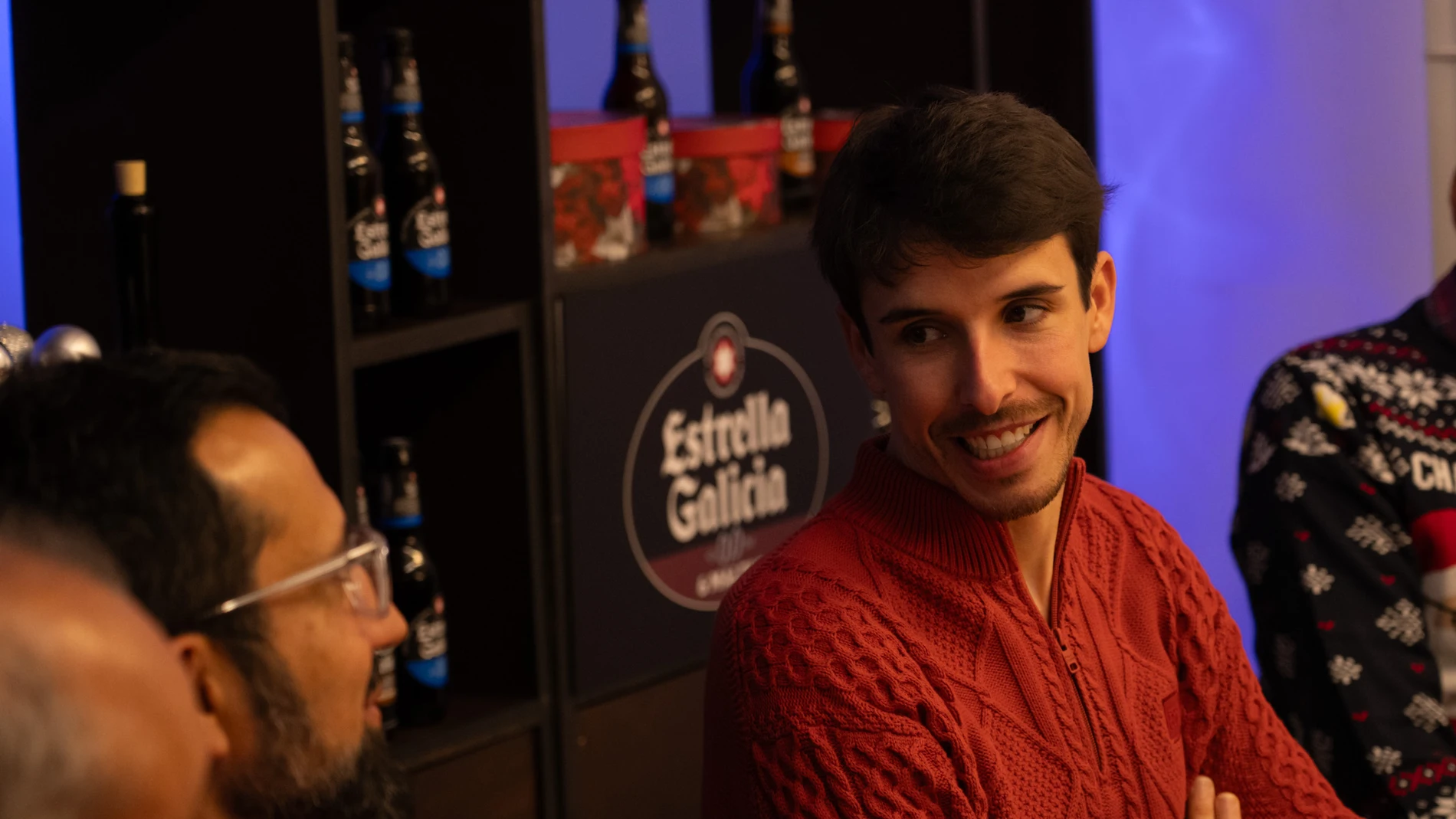 Alex Marquez, en el acto de Estrella Galicia